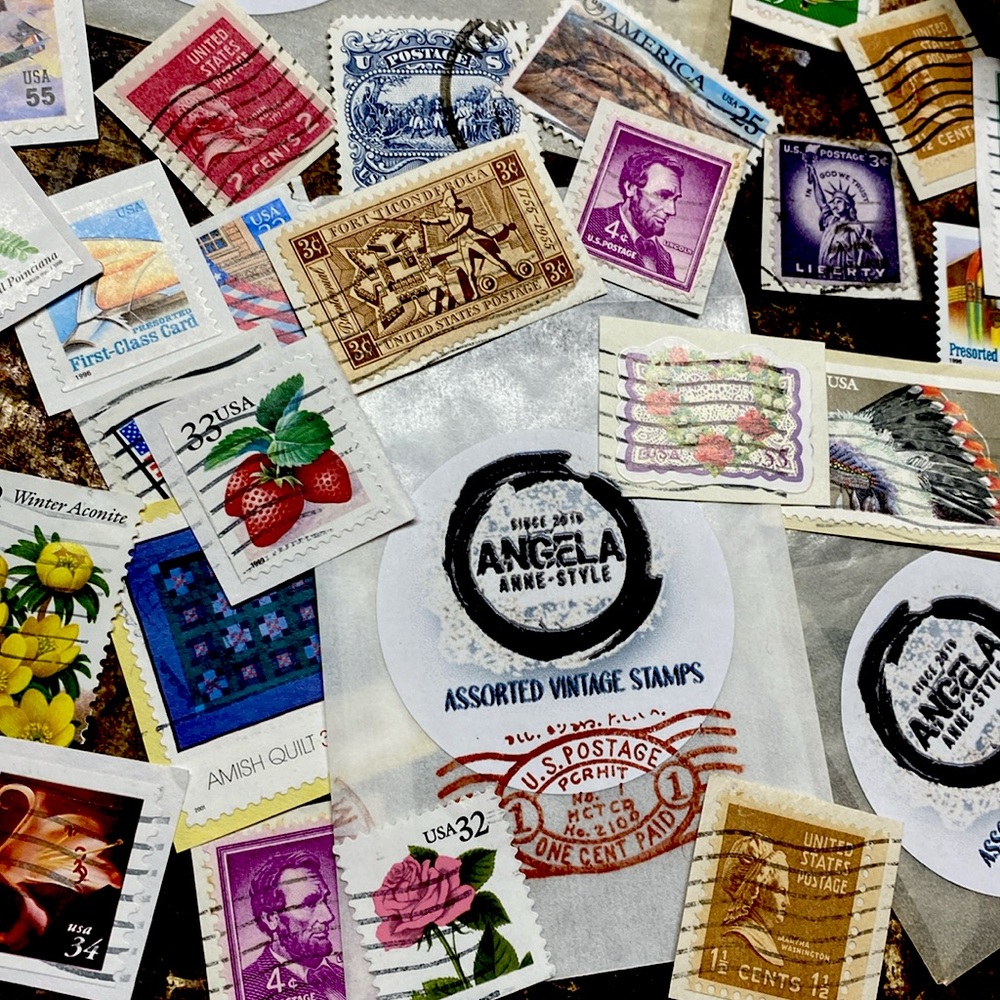 'True' Vintage Postage Stamps Collection